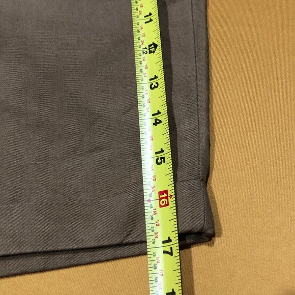 H&M Mens 33R Chino Khaki Tan Flat Front Cotton Blend Stretch Shorts - Picture 4 of 5